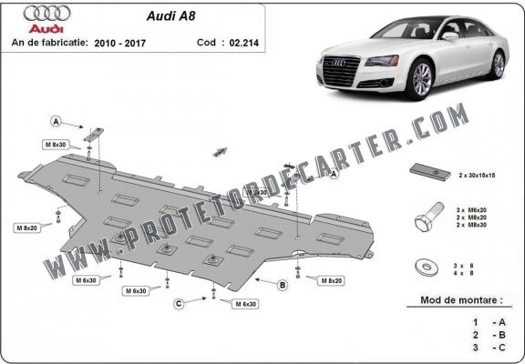 Protetor de Carter de aço Audi A8