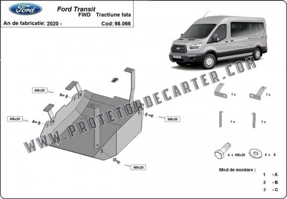 Protetor de aço tanque AdBlue Ford Transit