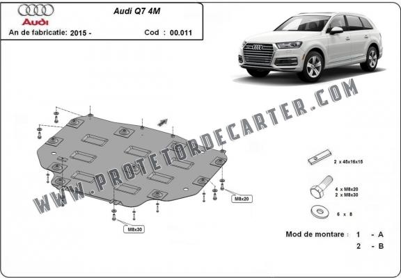  Protetor de caixa de velocidades de aço  Audi Q7 