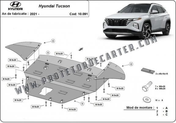 Protetor de Carter de aço Hyundai Tucson