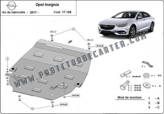 Protetor de Carter de aço Opel Insignia B