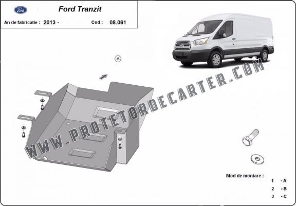 Protetor de aço tanque AdBlue Ford Transit