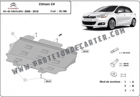 Protetor de Carter de aço Citroen C4