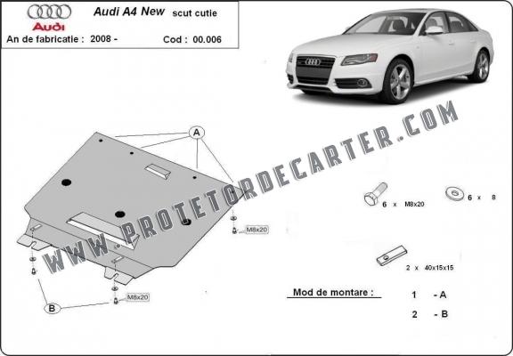  Protetor de caixa de velocidades de aço  Audi A4 4 B8 All Road