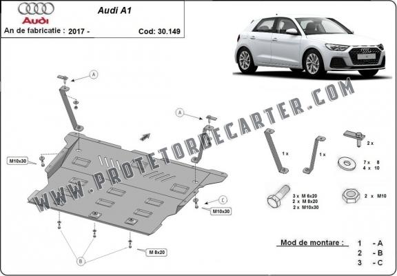 Protetor de Carter de aço Audi A1