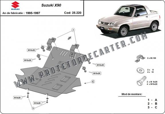 Protetor de Carter de aço Suzuki X90