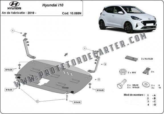 Protetor de Carter de aço Hyundai i10
