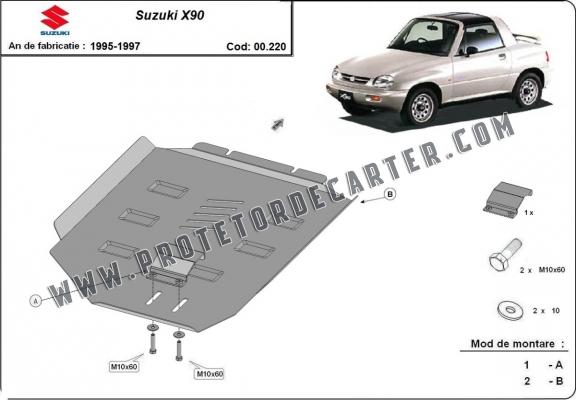  Protetor de caixa de velocidades de aço  Suzuki X90