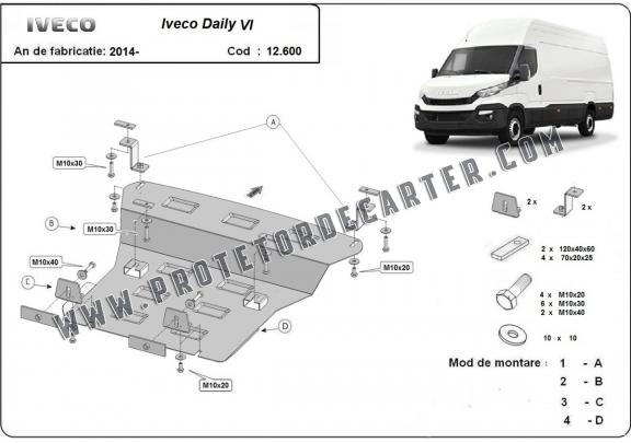 Protetor de Carter de aço Iveco Daily 6