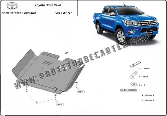  Protetor de caixa de velocidades de alumínio Toyota Hilux Revo