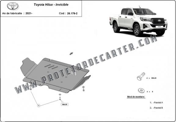 Protetor de Carter de aço Toyota Hilux Invincible