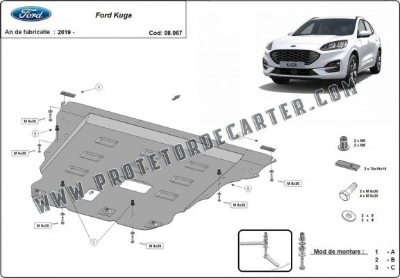 Protetor de Carter de aço Ford Kuga