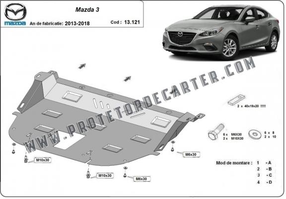 Protetor de Carter de aço Mazda 3