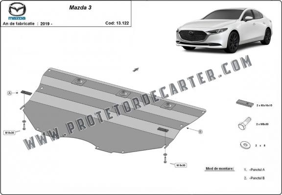 Protetor de Carter de aço Mazda 3