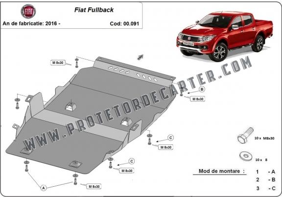 Protetor de Carter de aço Fiat Fullback