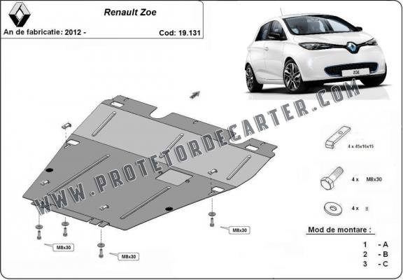 Protetor de Carter de aço Renault Zoe