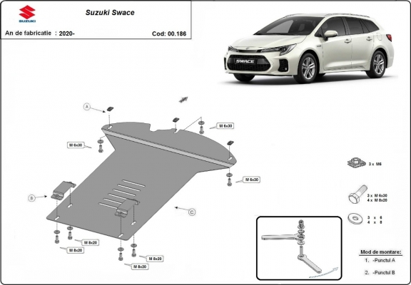 Protetor de conversor catalítico/cat lock  Suzuki Swace