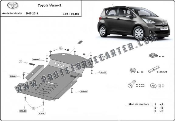 Protetor de conversor catalítico/cat lock Toyota Verso-S