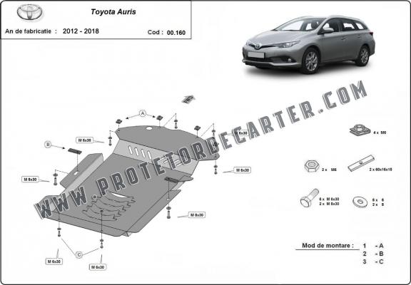 Protetor de conversor catalítico/cat lock Toyota Auris