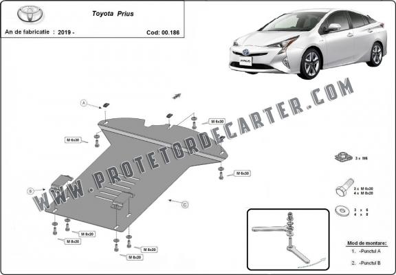 Protetor de conversor catalítico/cat lock Toyota Prius