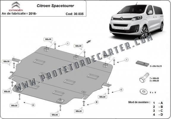 Protetor de Carter de aço Citroen Spacetourer