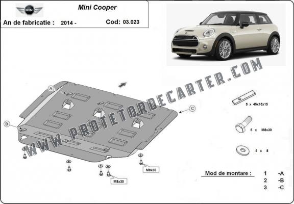 Protetor de Carter de aço Mini Cooper F55/56