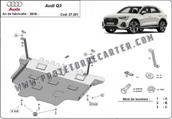 Protetor de Carter de aço Audi Q3