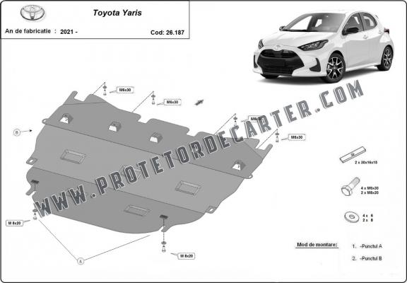 Protetor de Carter de aço Toyota Yaris XP210