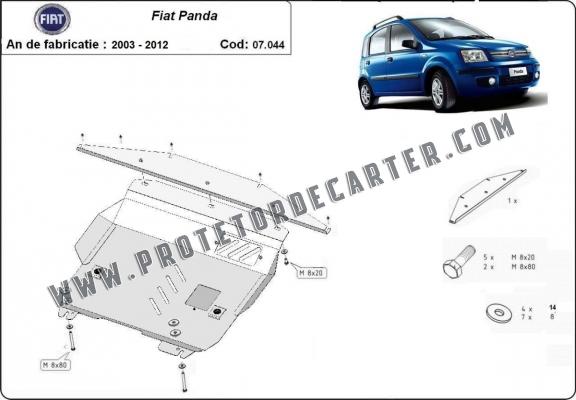 Protetor de Carter de aço Fiat Panda