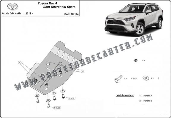  Protetor diferencial de aço  Toyota RAV 4