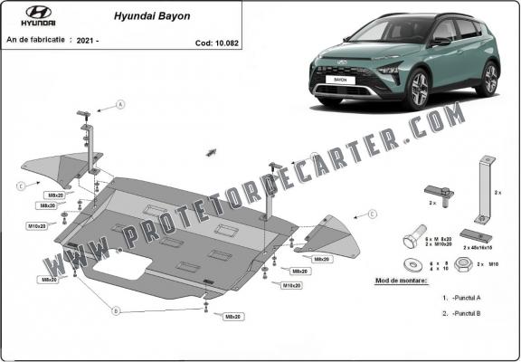Protetor de Carter de aço Hyundai Bayon