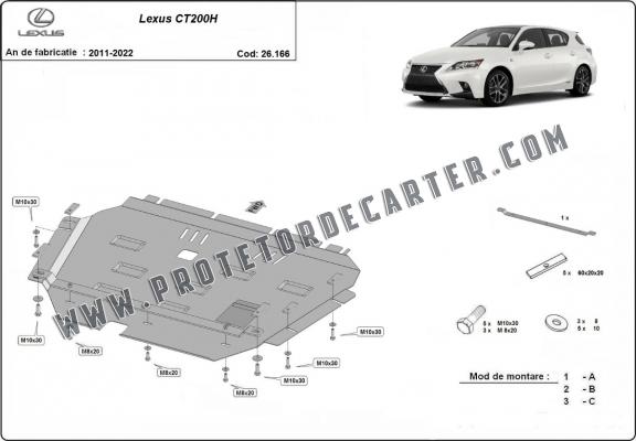 Protetor de Carter de aço Lexus CT200H