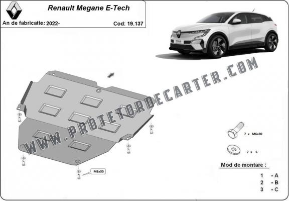 Protetor de Carter de aço Renault Megane E-Tech