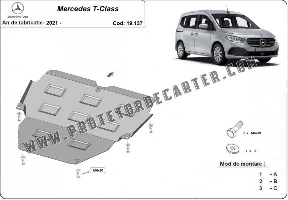 Protetor de Carter de aço Mercedes T-Classe