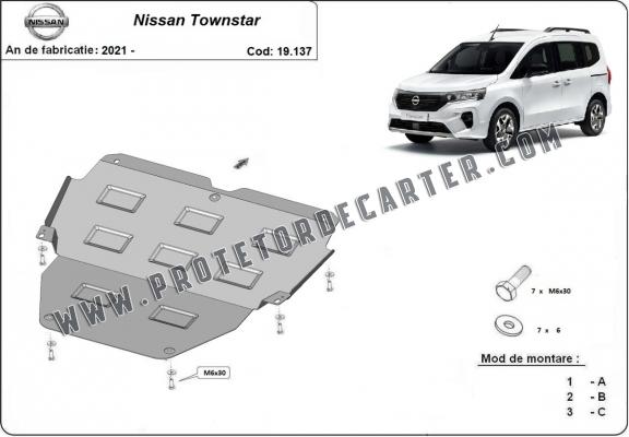 Protetor de Carter de aço Nissan Townstar