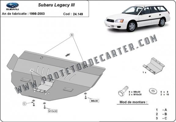 Protetor de Carter de aço Subaru Legacy III