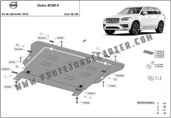 Protetor de Carter de aço Volvo XC90