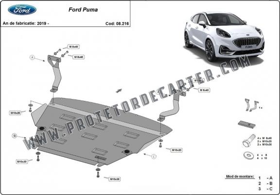 Protetor de Carter de aço Ford Puma