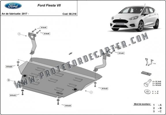 Protetor de Carter de aço Ford Fiesta VII