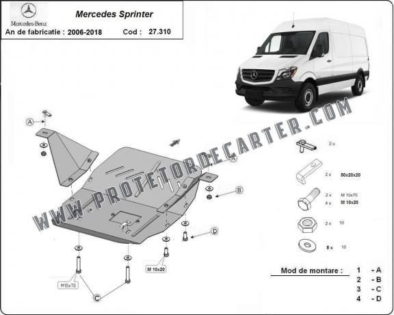 Protetor de Carter de aço Mercedes Sprinter