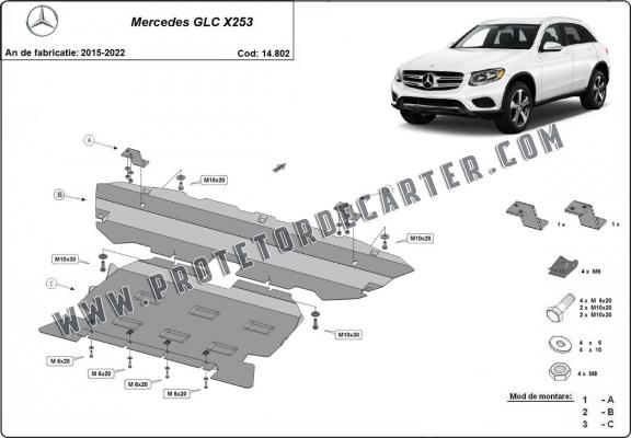 Protetor de Carter de aço Mercedes GLC X253