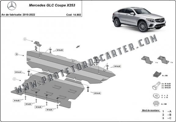 Protetor de Carter de aço Mercedes GLC Coupe X253