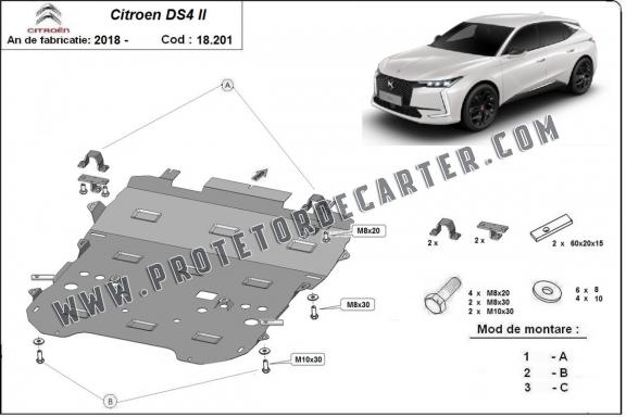 Protetor de Carter de aço Citroen DS4 II