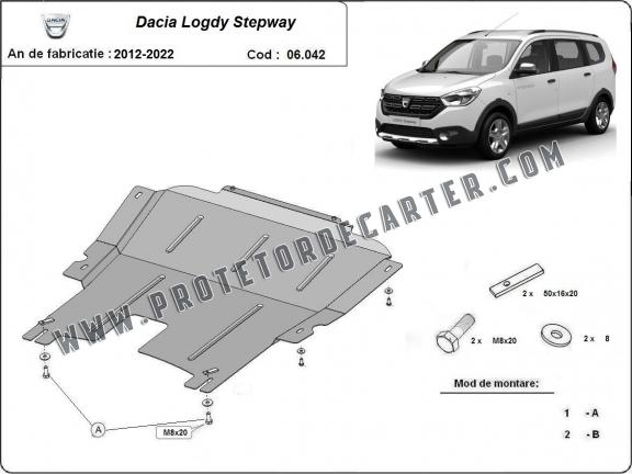 Protetor de Carter de aço Dacia Lodgy Stepway