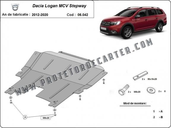 Protetor de Carter de aço Dacia Logan MCV Stepway