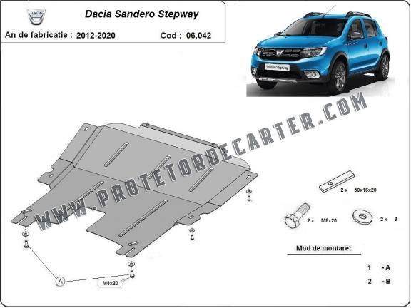 Protetor de Carter de aço Dacia Sandero 2 Stepway