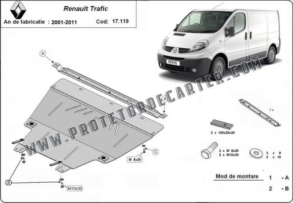 Protetor de Carter de aço Renault Trafic