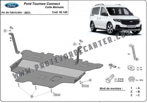 Protetor de Carter de aço Ford Tourneo Connect