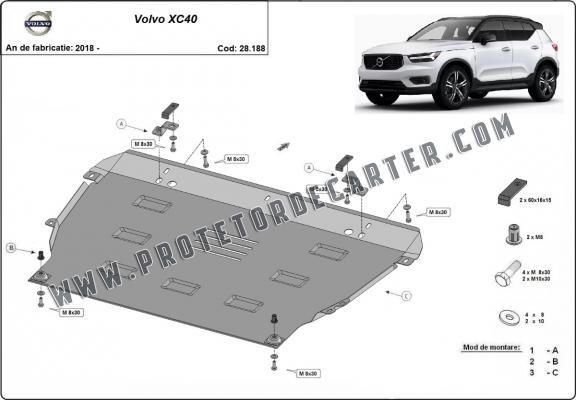 Protetor de Carter de aço Volvo XC40