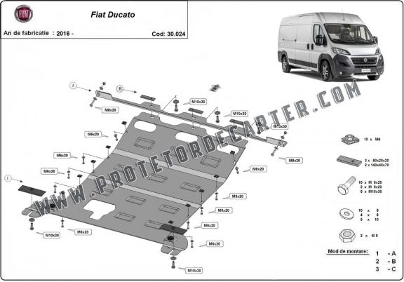 Protetor de Carter de aço Fiat Ducato